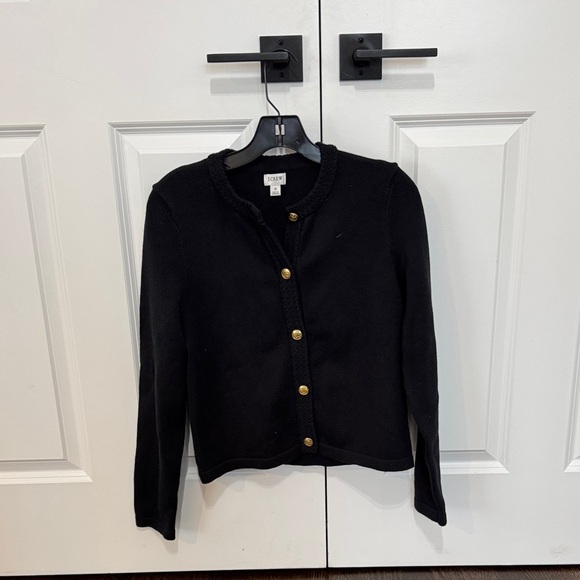 J. Crew Sweaters - J. Crew Black Sweater with Gold Accents size small
